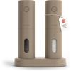 LARS NYSØM Set Macina Sale e Pepe Elettrico - Saliera e Pepiera Elettrica | Automatici Macinini Elettrici Sale e Pepe Set - Ricaricabile via USB Macinino in Ceramica Regolabile - Macina Pepe Elettrico