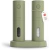LARS NYSØM Set Macina Sale e Pepe Elettrico - Saliera e Pepiera Elettrica | Automatici Macinini Elettrici Sale e Pepe Set - Ricaricabile via USB Macinino in Ceramica Regolabile - Macina Pepe Elettrico