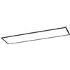 Eglo Pannello a LED Moradillo, lampada da soffitto piatta in metallo | e plastica di colore bianco e nero, colore luce: bianco caldo/bianco neutro/bianco freddo, 30 x 120 cm