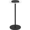 Eglo Lampada da tavolo a LED Trepella, senza fili, dimmerabile, con cambio di colore, lampada da comodino in metallo nero e plastica trasparente, RGB, bianco caldo