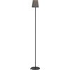 Eglo Lampada da terra Fiorana, minimalista, nera con paralume color | cappuccino e dorato, per soggiorno, con attacco E14, altezza 140,5 cm