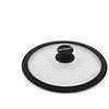 Barazzoni, Coperchio in Vetro e Silicone, ø28cm, Valvola di sfiato
