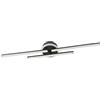 Eglo Lampada da soffitto a LED Vascella, di forma allungata, per cucina e ufficio, in metallo nero e plastica bianca, colore luce: bianco neutro, 72 x 14 cm