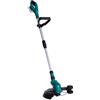 VONROC Tagliabordi a batteria 20V, Decespugliatore. Diametro taglio 25cm. Batteria e caricatore non inclusi. Con asta telescopica e doppia bobina (2x4m)