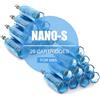 CLOUDMER 25 pezzi Nano Square dr pen Ultima M8S Cartridges, progettato per penna a micronago Dr. pen Ultima M8S A8S A9, utilizzato per linee sottili, pori ridotti e cura quotidiana