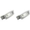 Lckiioy 2X Lampada da Lettura Un Cupola per Interni Auto Grigia per B6 B7 CC Golf 5 MK5 6 MK6 7 Seat