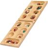 Meanju Giochi da tavolo Mancala,Gioco di pietra giocattolo educativo in legno pieghevole Nanzhu Match Scacchi, Kalaha con tavola di legno pieghevole,popolare gioco di pietre per 2 giocatori