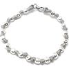 Spadarella Gioielli VLNET ® | Bracciale Spadarella Unisex | Argento 925 Diametro 6 mm + Cotone Nautico Grigio Cliaro | Fatto a mano in Italia | Lunghezza 17 cm