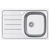 CATA CDL-1EI /A Vasca Quadrata Scolapiatti Installazione Mobile 45 CM Base Fondo Assorbente Acciaio Inox Valvola Cestello Finitura Inx