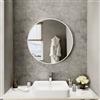 Parama Specchio tondo Ø 80 cm con cornice bianco opaco