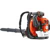 Husqvarna Soffiatore Professionale Husqvarna a zaino 570BTS con motore X-Torq a scoppio per uso impegnativo, Cilindrata 65,6 cm³ con forza di soffiaggio fino a 37 nodi