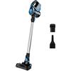 Polti Forzaspira Slim SR100 Scopa Elettrica Ricaricabile Senza Fili 2 in 1 con Aspiratore Portatile Integrato, Autonomia fino a 50 Minuti, Filtro Hepa, Nero e Blu