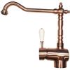 Argo Rubinetterie Argo Rubinetto lavello cucina canna antica, miscelatore old england, modello 2471/09J finitura rame antico, rotazione canna 360°, materiale ottone