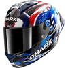 SHARK - Casco SHARK - Casco Aeron GP FIM Racing Replica Zarco Bianco / Nero / Blue