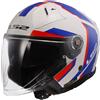 LS2 - Casco LS2 - Casco OF603 Infinity II Focus Bianco /Blue / Rosso