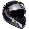 AGV - Casco AGV - Casco K3 E2206 Shade Grigio / Giallo Fluo