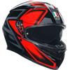 AGV - Casco AGV - Casco K3 E2206 Compound Nero / Rosso