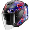 SHARK - Casco SHARK - Casco Skwal Jet Pranz Nero / Blue / Rosso