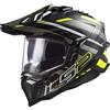 LS2 - Casco LS2 - Casco MX701 Explorer Carbon Edge Nero / H-V Giallo / Titanium