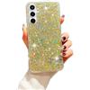 SEHEYA Cover per Samsung Galaxy A16 5G / 4G Custodia Glitter Silicone Morbido Sottile Antiurto Paraurti Protettiva Case Brillantini Scintillante Bling Bling Caso Donna, Paillette Oro