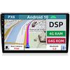 YUNTX [4GB+64GB] Android 14 Universal Autoradio -[Incorporato Carplay/Android Auto/DSP/GPS]-IPS 2.5D 10.1 Touch Screen-CAM+MIC-DAB/Mirror Link/Bluetooth 5.0/WiFi/USB/4G