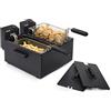 Princess Doppia friggitrice 183028 Black elettrica, 3600 W, Acciaio, Nero