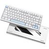 YUNZII AL75 PRO 75% Tastiera Wireless Gaming,Tastiera Meccanica in Alluminio BT/2.4G/cablata con Tasti PBT,Guarnizione Montata Hot Swap RGB Tastiera per Mac/Win (argento, blue grey tactile)