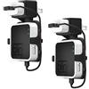 HOLACA Outlet - Supporto da parete Hunger per Blink Sync Modulo 2, per monitoraggio esterno e interno con cavo (nero, 2 pezzi)