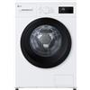 LG F4NA10S8NWK Lavatrice slim 8kg, Classe A, 1400 giri, Programma igiene con vapore, Top rimovibile, White"