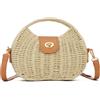 SUKUTU Borsa di paglia in spiaggia intrecciata Borse a tracolla Top Handle Satchel Handbag Purse per l'estate
