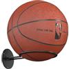 jockcaras Supporto da parete per esporre palline: scaffale nero per basket, rugby, calcio, calcio, baseball, decorazione per la stanza - organizer per accessori sportivi per ragazzi