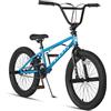 AVASTA Bicicletta BMX per Bambini Freestyle da 20 Pollici per età 6 7 8 9 10 11 12 13 14 Anni Ragazzi Ragazze Adolescenti e Junior Riders con 4 Picchetti, Rotori a 360 Gradi, Blu