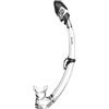 SEAC Tribe Dry Dry Snorkel Ridotto, Ottimo per Snorkeling e Subacquea Unisex Bambini Trasparente/Nero Standard