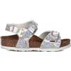 BIRKENSTOCK RIO HOLOGRAM Sandalo bimba argento