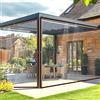 BeGrit Telone Impermeabile 2 x 1m Trasparente con Occhielli Cordoncino Telo Occhiellato per Esterno Copertura Protezione Resistente per mobili da Giardino Piscina Auto Piante Pet Hutch Roof