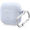 elago Cover in Silicone per AirPods 4 | Moschettone Incluso, Supporta la Ricarica Wireless, Protezione Completa (Azzurro Chiaro)