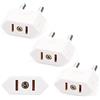 Jewan 3 Pezzi Adattatore Presa Americana, Adattatore Spina USA-Italia, Adattatore US a UE, Adattatore USA a UE Europa, CE Certificatore US Plug Adapter Socket a Italia Francia Germania Spagna