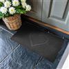 Nicoman Cuore Zerbino Entrata Lavabile Antiscivolo Tappeti-(USA Solo all'aperto), Medio (75x44cm), Nero