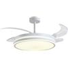 BEL AIR HOME Ventilatore da soffitto con motore CC e pale abbassate con luce LED Memoria 36W e dimmerabile (Luce notturna)-Marca BEL AIR HOME-controllo remoto silenzioso ed efficiente incluso-Ideal per camere da -