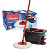VILEDA Turbo Smart pulizia con scopa completa e secchio con scolapiatti -