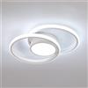 Tealight Plafoniera a LED 42w Lampada da soffitto moderna rotonda bianca 6500K, plafoniera bianca per soggiorno, sala da pranzo, cucina -