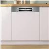 Bosch PRONTA CONSEGNA - Bosch Lavastoviglie a incasso parziale SMI4ETS08E con frontalino inox da 60 cm - Serie 4