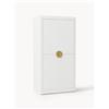 Westwing Collection Armadio componibile ad ante battenti Denise, larg. 100 cm, varie opzioni - Oro, Bianco