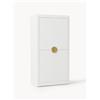Westwing Collection Armadio componibile ad ante battenti Denise, larg. 100 cm, varie opzioni - Oro, Bianco