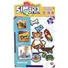 Bizak Simbrix - Connect & Wow, confezione da casa per tubi colorati assortiti, 1250 brix per set di costruzione, senza ferri o colla, giocattolo ragazzi e ragazze +5 anni, spedizione casuale