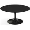 Knoll Saarinen Tavolino Tulip Ø 91 Laminato Nero