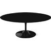 Knoll Saarinen Tavolino Tulip Ovale 107x70 Laminato Nero