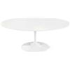Knoll Saarinen Tavolino Tulip Ovale 107x70 Laminato Bianco