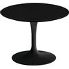 Knoll Saarinen Tavolino Tulip Ø 51 H 36-37 Laminato Nero