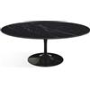Knoll Saarinen Tavolino Tulip Ovale 107x70 Marmo Nero Marquina